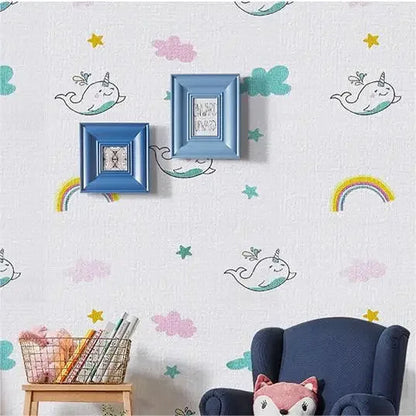 1/3/5/10m Self Adhesive 3D Panel Linen Wallpaper Foam Soundproof Waterproof 3D Diatom mud Wall Sticker New Bedroom Wallpaper