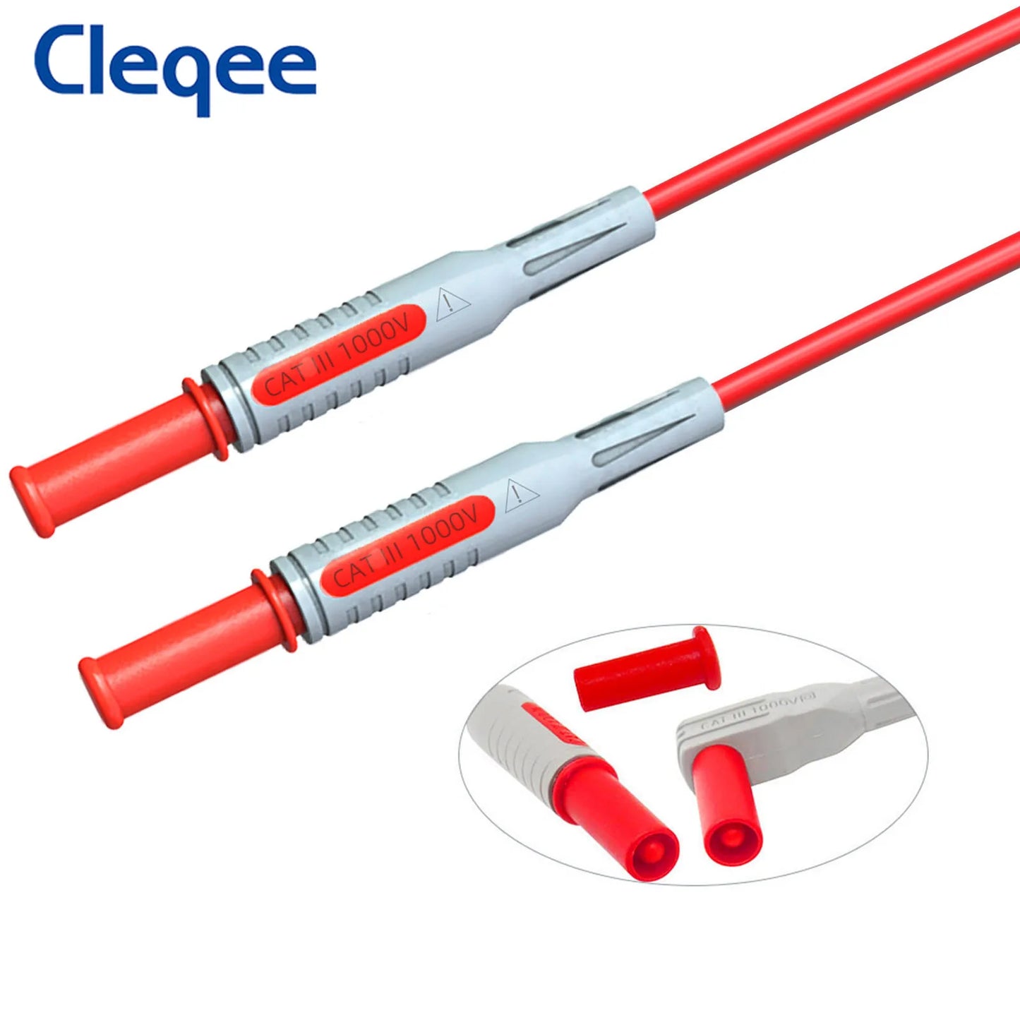 Cleqee P1600 series High Quality Multimeter Test Lead Kit BNC-Test Cable Test Probe IC Test Hook Automotive Repair Tool Set