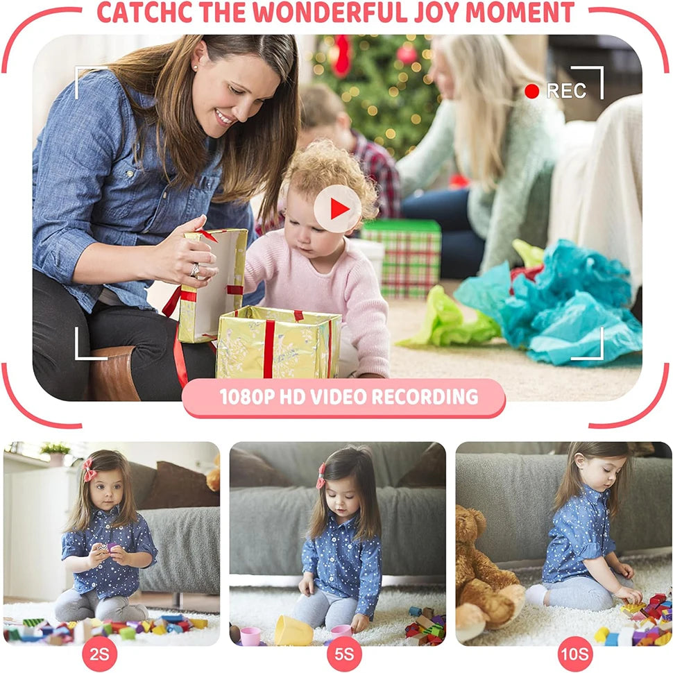 Kids Camera for Girls and Boys Kids Video Camera Cameras HD Digital Video Cameras for Kids Christmas Birthday Gifts Portable Toy