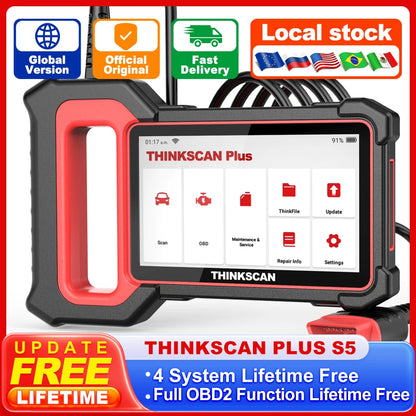 THINKCAR THINKSCAN PLUS S6 S5 OBD2 Scanner Engine Transmission Car System Error Code Reader Automotive Scan Diagnostics Tools