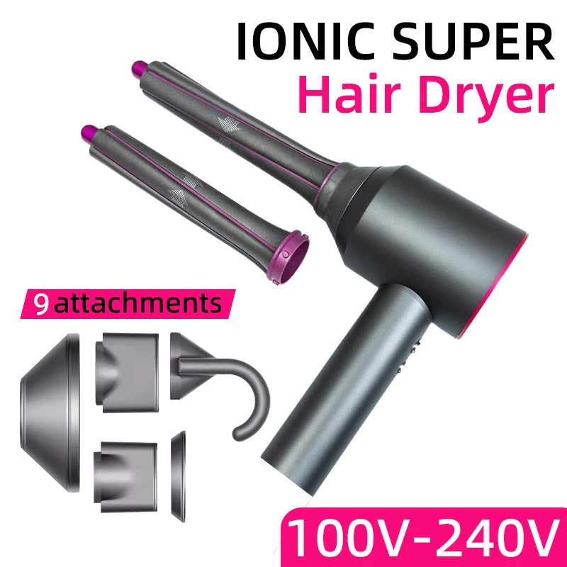 Professional High Speed Hair Dryer Negative Ion 5 Attachment 1500W Constant Temperature Hair Care Fast Anion Electric Hair Dryer