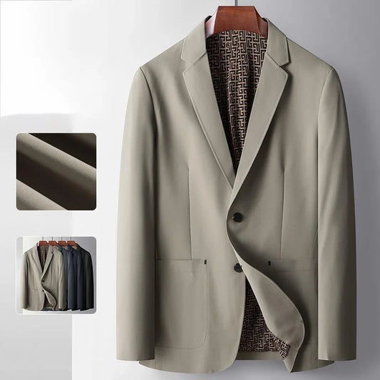 Men's Spring Summer Luxury Business Suit 2024 New High Quality Classic Casual Texture Single Breasted Jackets Male Commuter Wear