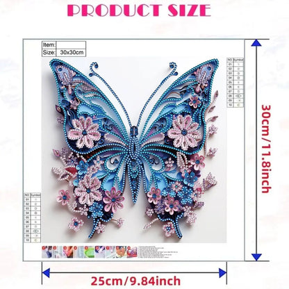 PhotoCustom Diamond Art Painting Kits For Adults Special Shape Diamond Art For Beginners Butterfly Rhinestones Art Crafts