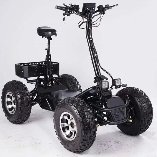 20Inch All Terrain 4x4 Off Road Electric Scooter 8000W60V Mobility Scooter Electric 4 Wheels Car All Wheel Drive Utility Vehicle