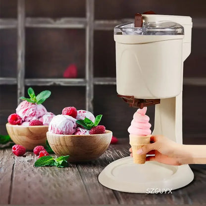 220V machine ice cream automatic mini fruit ice  machine home-made machine ice   mini small automatic yogurt