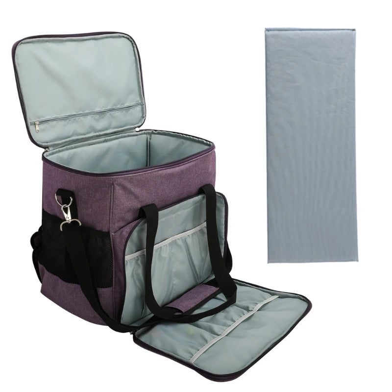 Sewing Machine Case, Sewing Machine Carrying Bag with Removable Padding Pad for Sewing Machine and Sewing Accessories