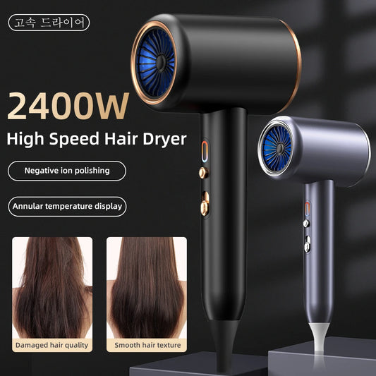 New High-Speed Hair Dryer 2400W High-Power Negative Ion Ultra Silent Recommended Professional Hair Dryer For Home Hair Salons