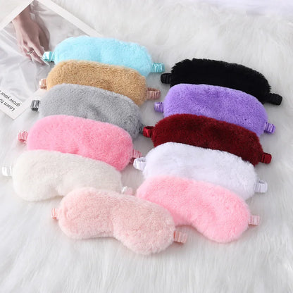 Sleeping Mask Sleeping Blindfold Soft Plush Eye Masks Cute Love Cloud Eye Cover Plush Mask Eyepatch Nap Health Eye Cover