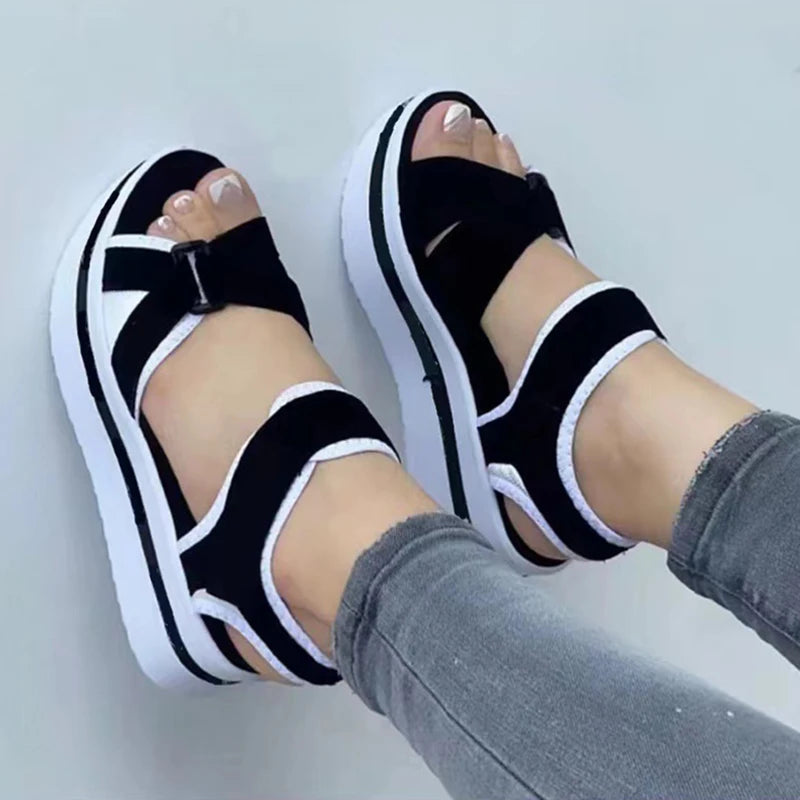 Women Shoes Sandals Summer Soft Women's Sandals Retro Shoes Woman Wedge Ladies Shoes Party Sandals Women Footwear Female