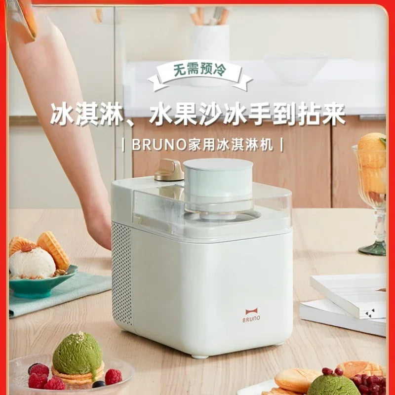 Home intelligence Ice Cream Machine Home Small Homemade Mini Fruit Ice Cream Ice Cream Cone Machine 220V