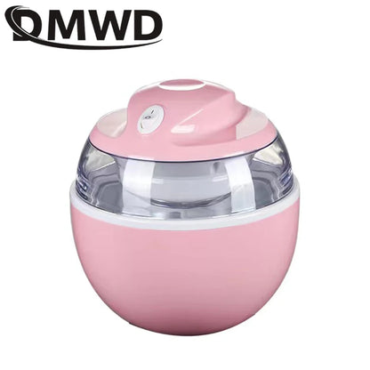 DMWD 600ml Household Full Automatic Soft Hard Ice Cream Maker Machine Intelligent Sorbet Fruit Yogurt Ice Maker Dessert Maker