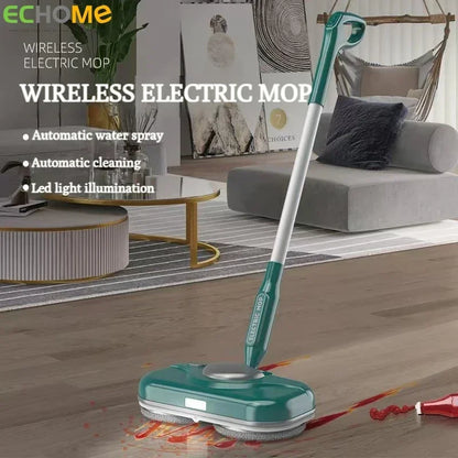 Wireless Electric Floor Mop Spray Mop Electric Floor Cleaner Hand Free Rechargeable Household Helper Cordless Floor Cleaning Mop