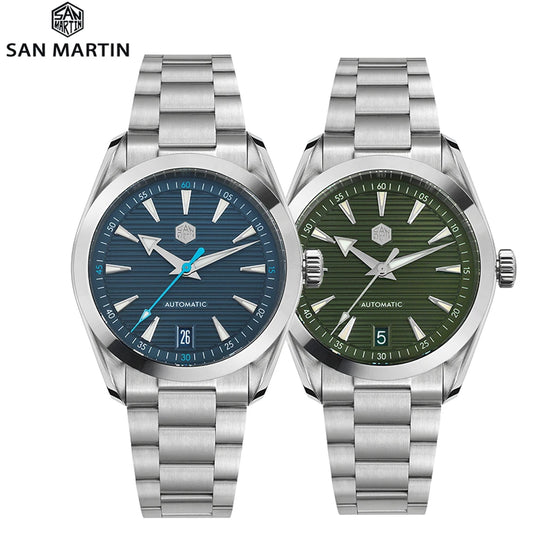 2024 New San Martin SN0113W V2 Men Dive Watch NH35 Automatic Movement Stainless Steel Sapphire BGW9 Luminous Watches Waterproof