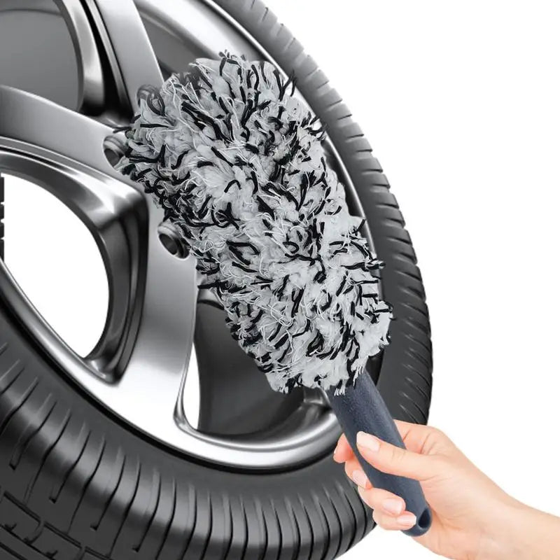 Plush Soft Microfiber Wheel Cleaning Brush Car Detailing Brushes For Auto Motorcycle Maintenance Care Clean Tool Car Accessorie