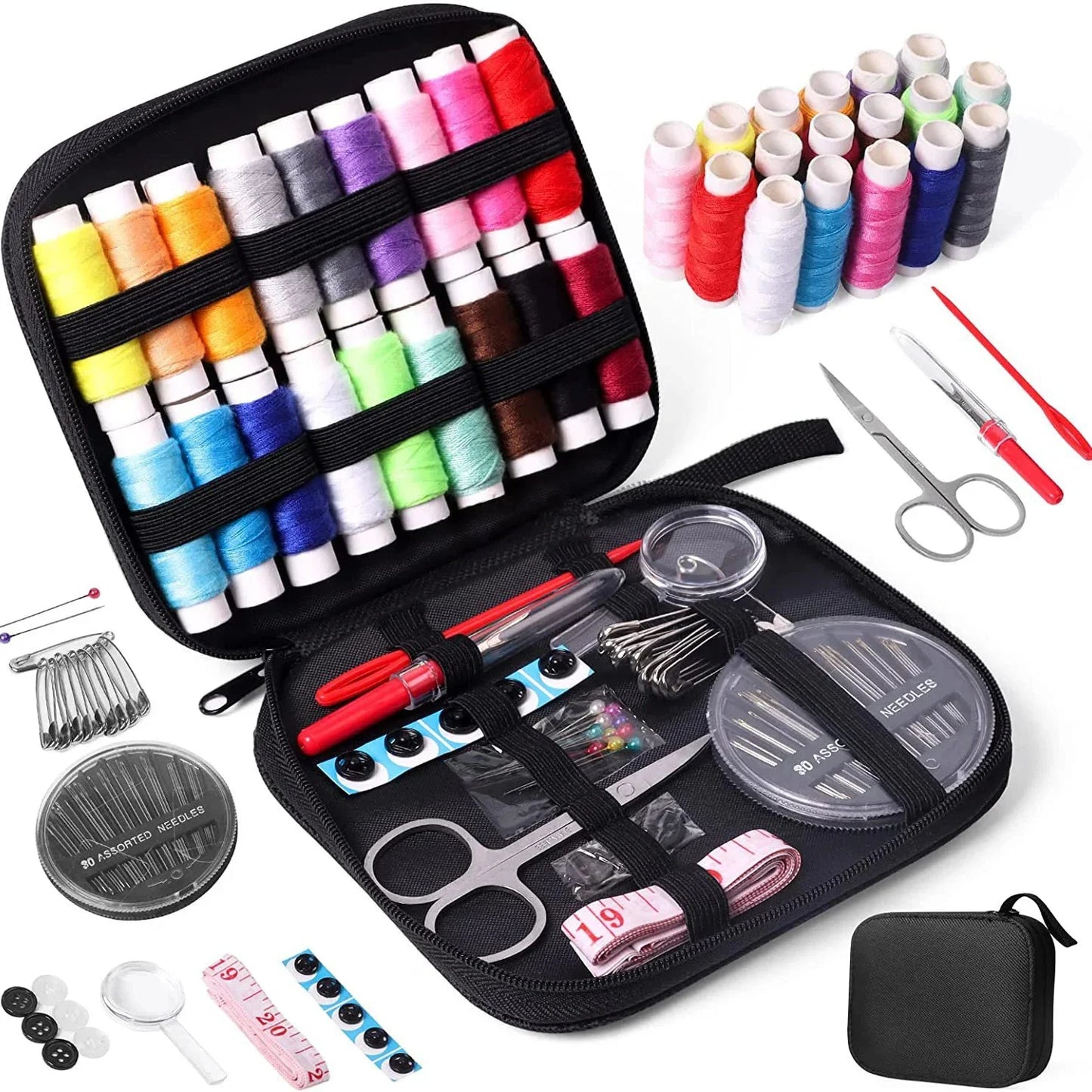 DIY Sewing Tools Kit Portable Travel Stitch Sewing Tool Set  for Hand Stitching Embroidery Thread Needle Sewing Accessories