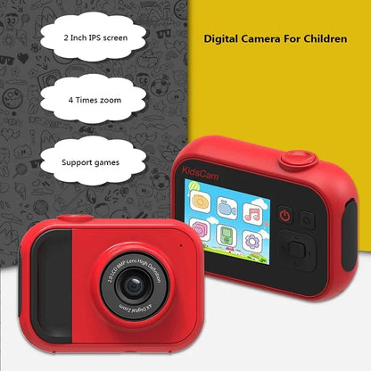 Mini Educational Kids Photo Camera 24MP Full HD 1080P Digital Camera 4x Zoom Toy Camera for Children Birthday Gifts