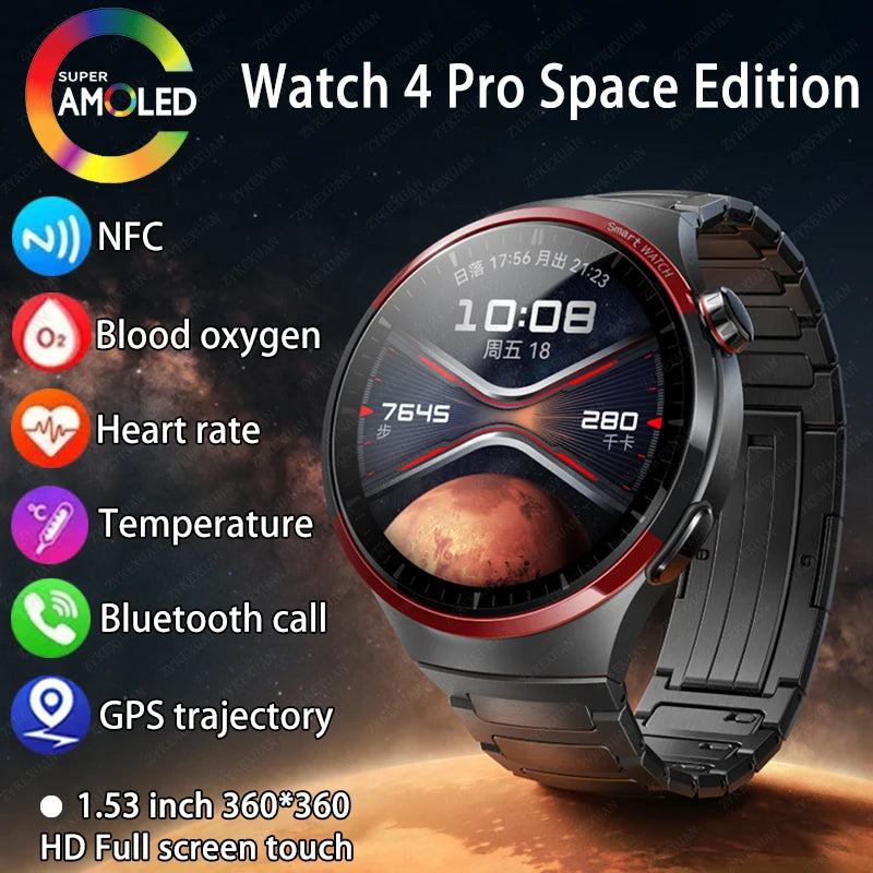 Huawei WATCH 4 PRO Space Exploration Edition - 2024 Smartwatch for Men with Bluetooth, GPS, NFC & Heart Rate Monitoring for Active Lifestyles