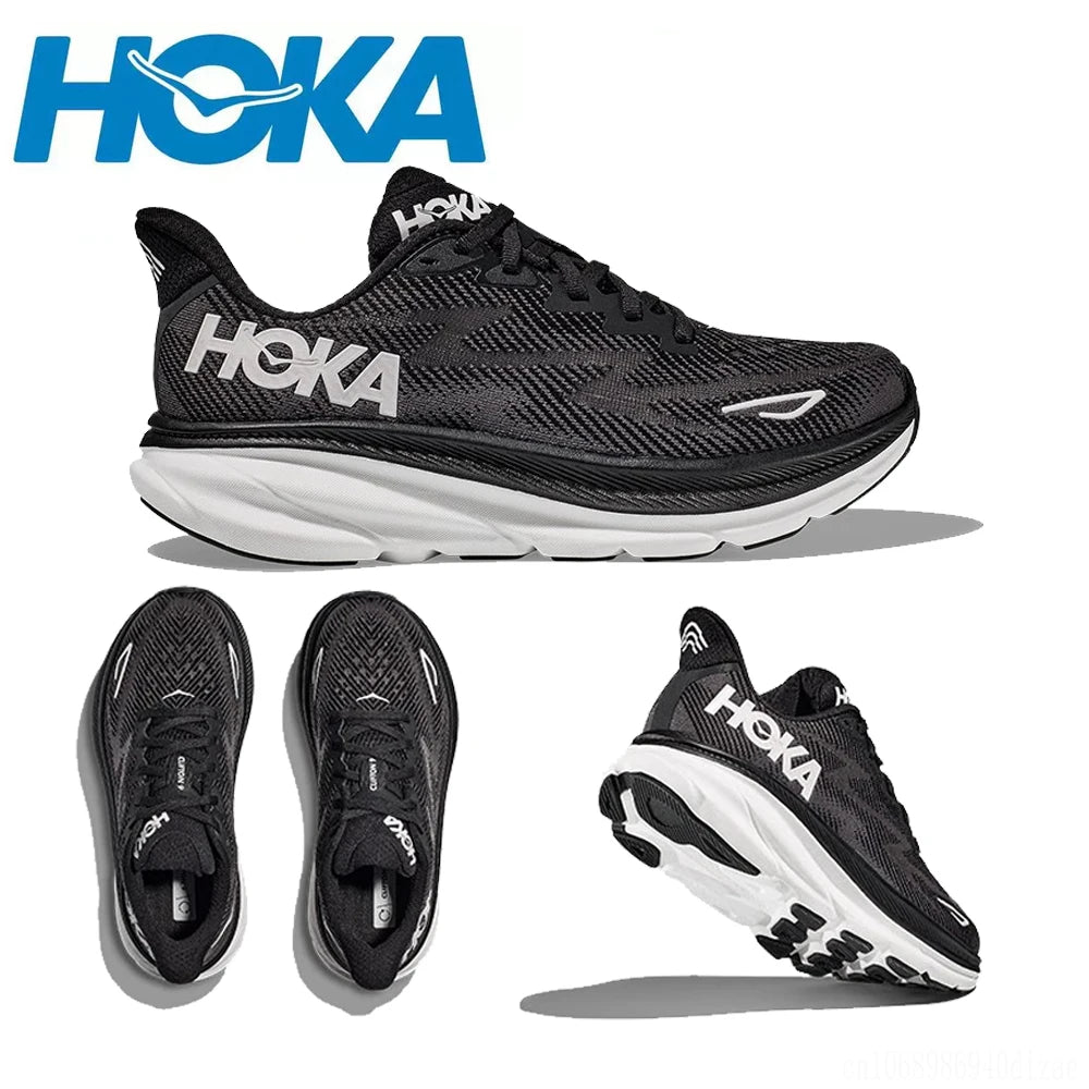 Hoka Clifton 9 Running Shoes Mens and Women's Lightweight Cushioning Marathon Absorption Breathable Highway Trainer Sneakers