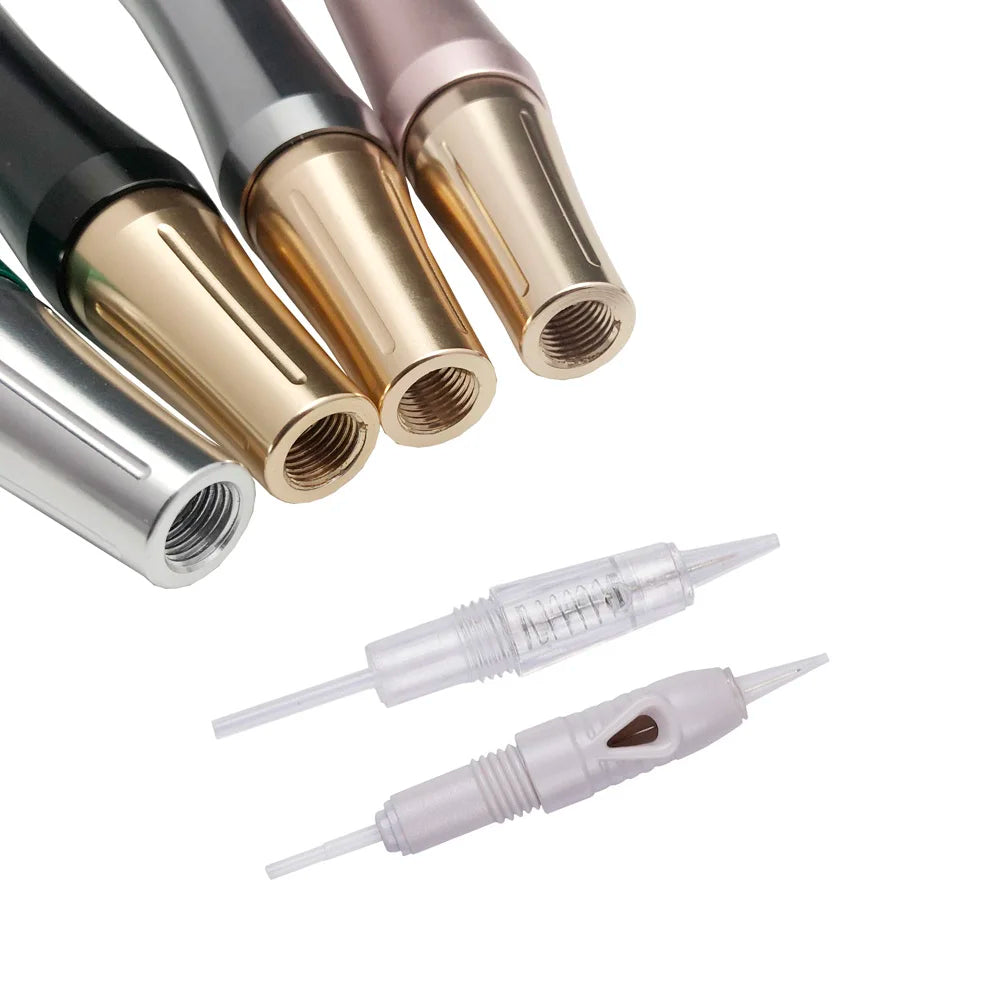 High Quality Black Screw LED Digital Permanent Makeup Tattoo Eyebrow Machine Beauty Pen & Needles