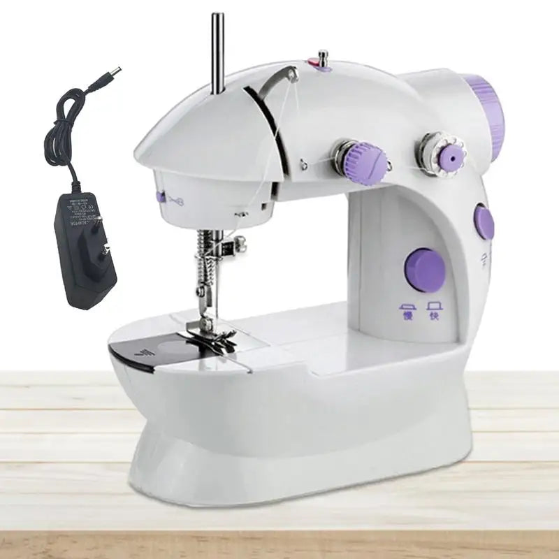 Household Sewing Machine Portable Electric Sewing Machines with Light and Speed Control for Beginner DIY  For Girls Ages 7-12