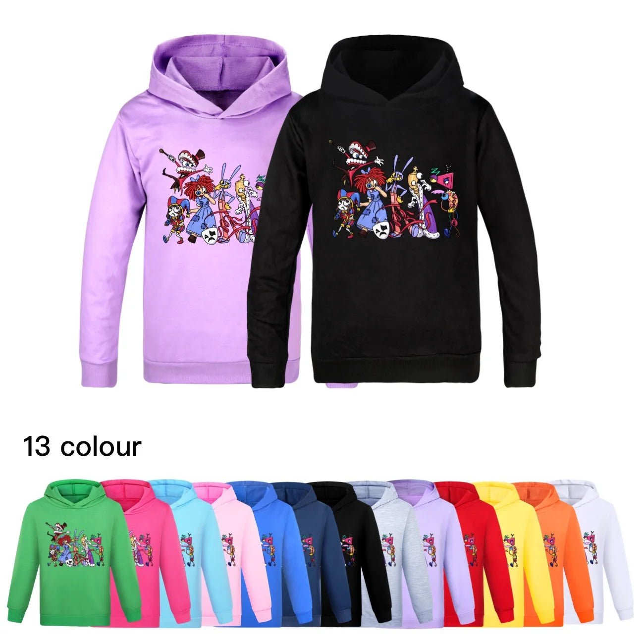 The Amazing Digital Circo Ropa Kids Cartoon Hoodie Infant Girl Clothes Toddler Boys Hooded Sweatshirts Children Casual Outerwear