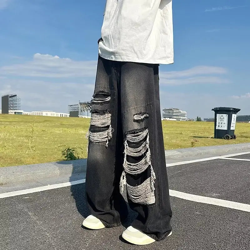 Baggy Pants Man Jeans for Men Original Men's Trousers Clothing Work Wear Clothes Hip Hop Streetwear Cargo Jean Pant 2024 New