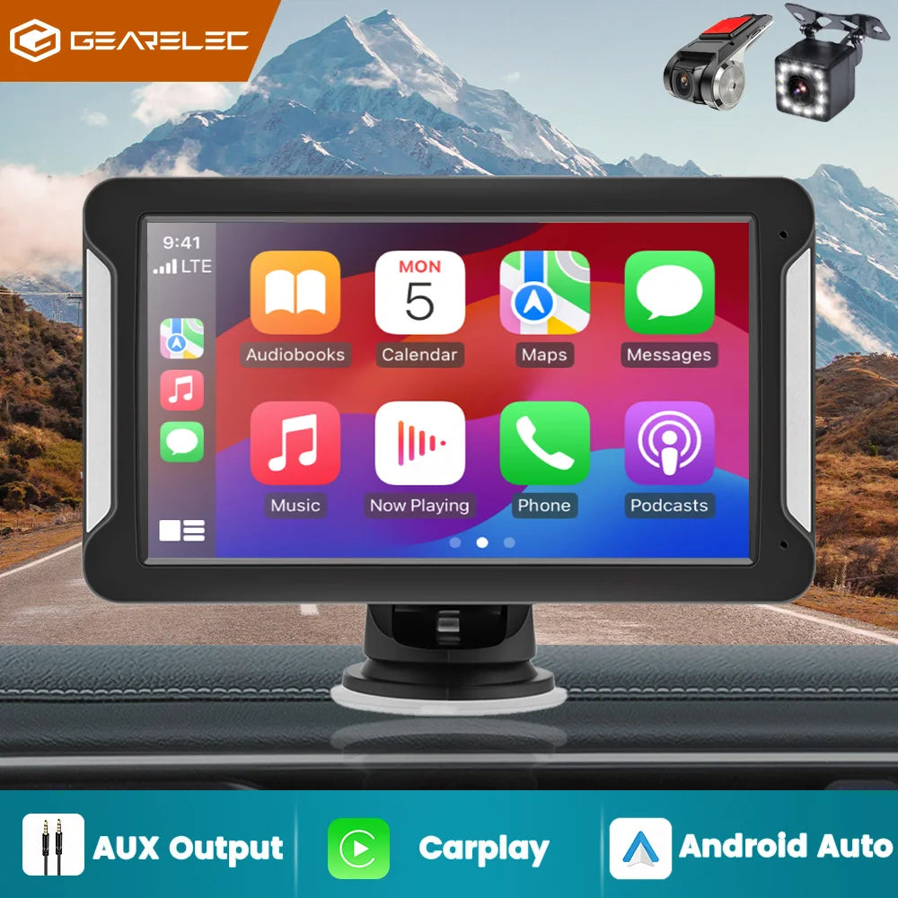 Universal 7inch Car Radio Multimedia Video Player Portable Wireless Apple CarPlay Android Auto Touch Screen For BMW VW Benz OPEL