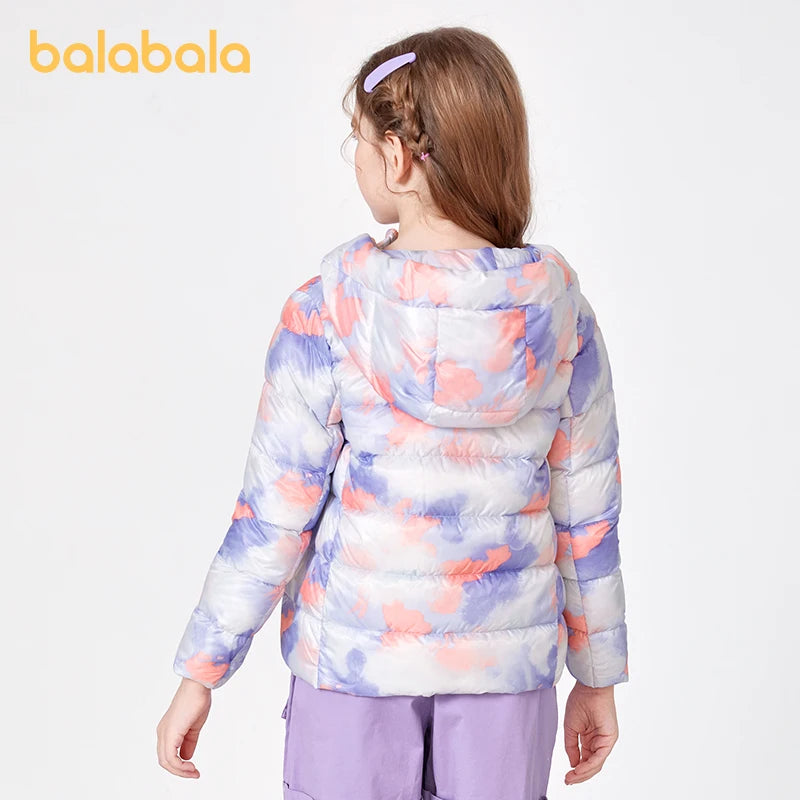 Balabala Toddler 2023 Girl Down Jacket Winter Three Anti-Smudge Fashion Comfortable  Down Jacket