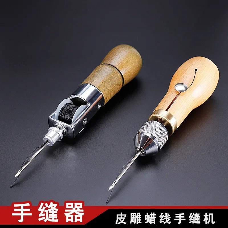 Leather Sewing Kit Needle and Waxed Thread  Sail Canvas Heavy Repair Professional Speedy Stitcher  Awl Tools