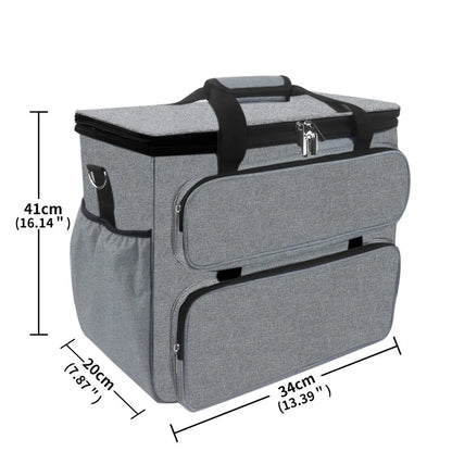 Sewing Machine Case Padded Storage Cover Carrying Case With Pockets And Handles Portable Tote Bag For Sewing Machines