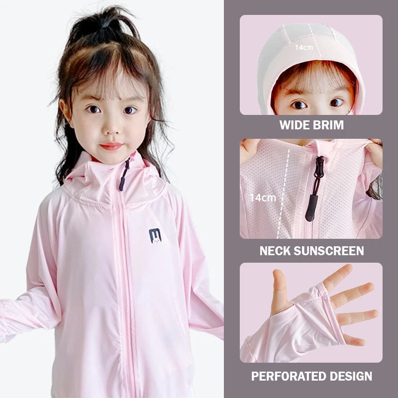 Baby Girls Boys Sun Protection Coat - Cute Infant Outerwear for Breathable Air-conditioned Autumn Clothes,Thin Kids Children Top