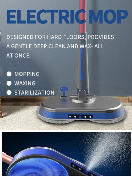 Electric Floor Mops Head Wet Dry Electric Mop Water Tank with Rag  Appliances Cleaning Accessory