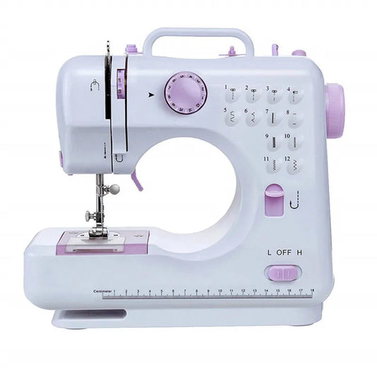 505A Home Electric Sewing Machine Handmade DIY Repair Tool With 12 Built-in Stitches Beginners To Use Thick Edge Locking Machine