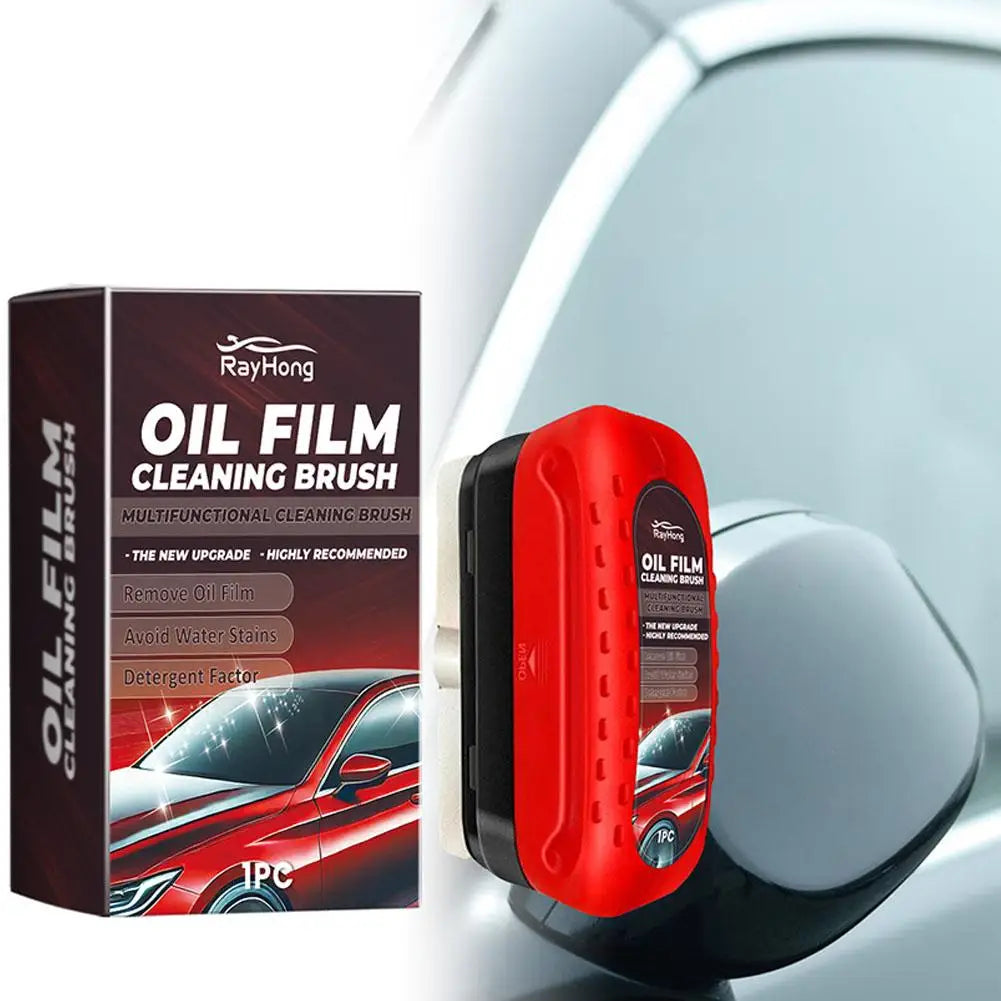 120ml Car Glass Cleaner Automotive Glass Sponge Cleaning Brush Windshield Oil Film Cleaner Glass Polishing Agent Car Maintenance