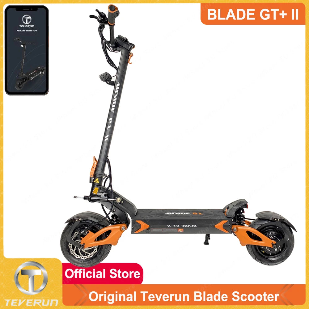 2024 Newest Blade GT II 60V 26Ah Blade GT+ II 60V 35Ah Dual Motor 1600W*2 Blade GT/GT+ II Electric Scooter IPX6 Waterproof