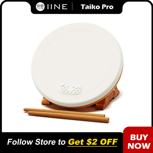 IINE Taiko Drum Controller Pro max Compatible With Nintendo Switch/PS4/PS5/PC