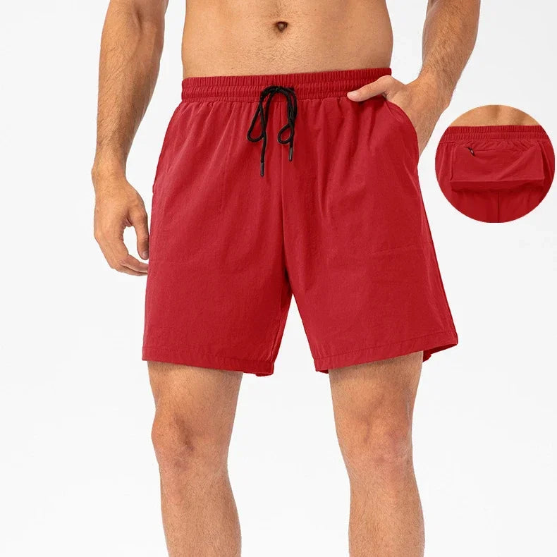 Lemon Men Summer Fitness Shorts With The Same Paragraph Are Light,Breathable And Quick-drying Gym Fitness Shorts And Pweaty Pant