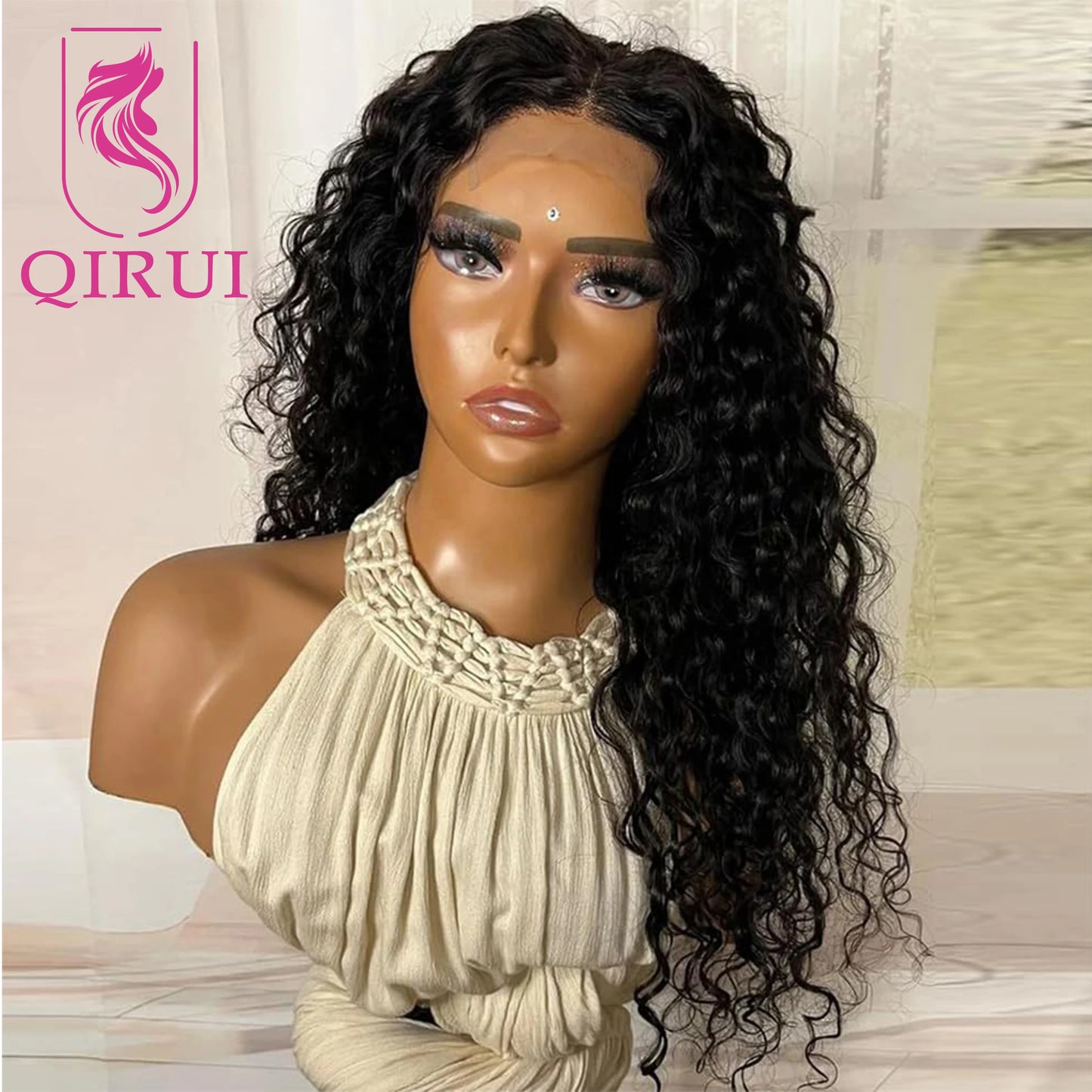 Long Silk Base Full Lace Wig Human Hair Pre Plucked For Women Loose Curly Hand Tied Silk Top Full Lace Wigs Curly