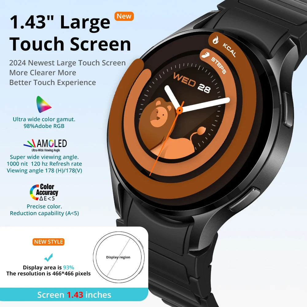 COLMI i28 Ultra AI Smartwatch AMOLED Display, Built-in AI Da-GPT, Muslim Prayer, Bluetooth Call Watch, Smart Watch For Men Women