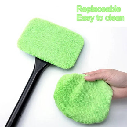 Window Cleaner Brush Kit Windshield Cleaning Cleaning Cleaning Tools Microfiber Towel Car Detail Interior with Long Handles