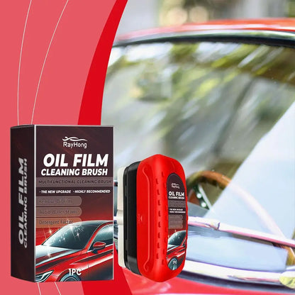 120ml Car Glass Cleaner Automotive Glass Sponge Cleaning Brush Windshield Oil Film Cleaner Glass Polishing Agent Car Maintenance