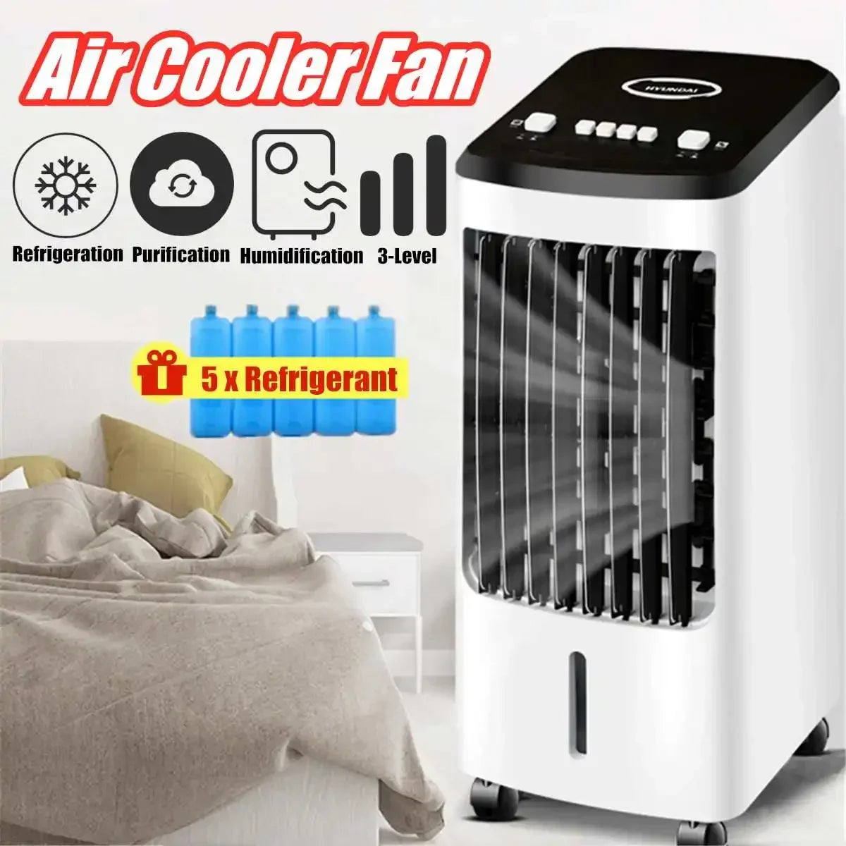 70W Portable Air Conditioner Conditioning Fan Humidifier Cooler Cooling 220V Air Conditioner Timed Cooling Fan Humidifier+Gift