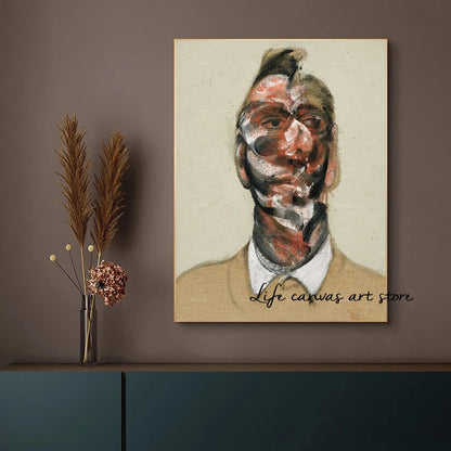 Abstract Francis Bacon Artworks Three Lucian Freud Art Poster Canvas Painting Wall Prints Picture for Living Room Home Decor