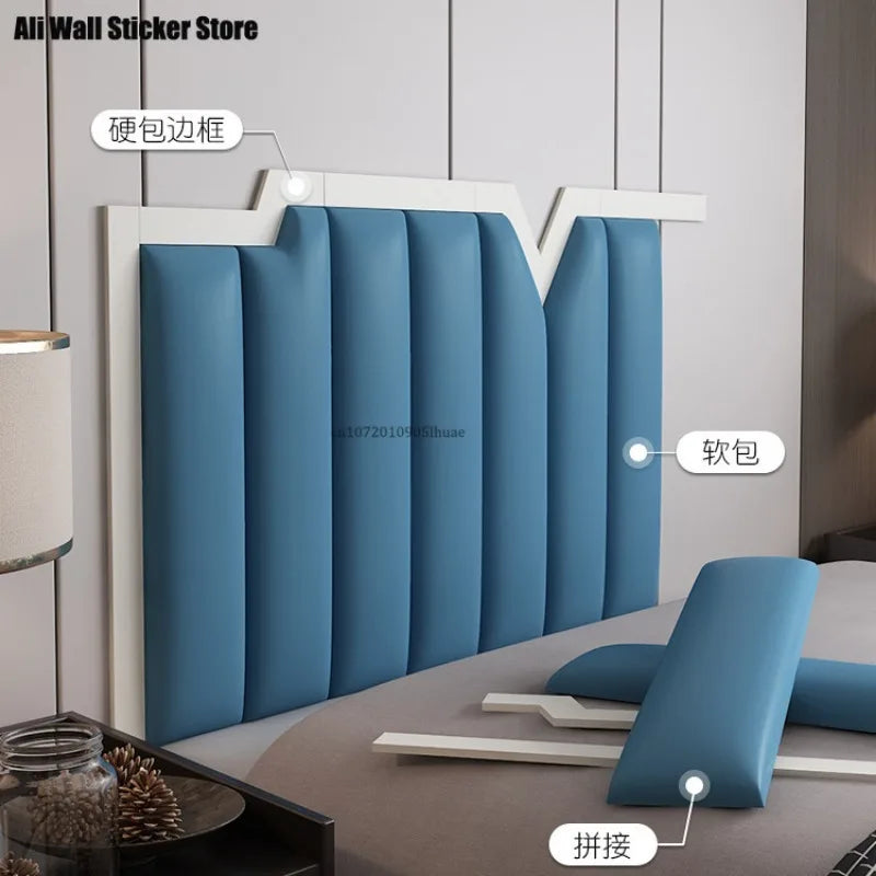 20x50cm Simple Self-adhesive Tatami 3D Three-dimensional Upholstered Wall Sticker  Headboards