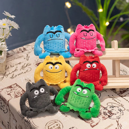 6pcs Color Monster Emotion Plush Toys Baby Appease Emotion Plushie Cute Stuffed Dolls Child Christmas Birthday Gift cute toys