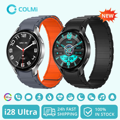 COLMI i28 Ultra AI Smartwatch AMOLED Display, Built-in AI Da-GPT, Muslim Prayer, Bluetooth Call Watch, Smart Watch For Men Women