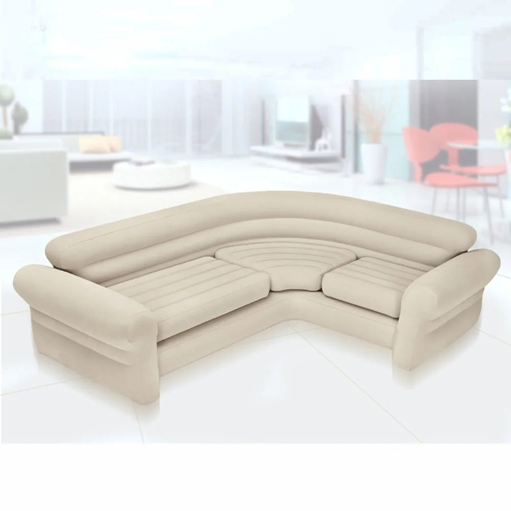 Corner Sofa Inflatable Furniture Curved Inflatable Sofa Foldable Portable Inflatable Furniture Couches for Living Room