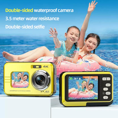 Waterproof High-Definition Camera 48 MP 2.7 Inch Video Camera Dual Screen 16X Zoom For Outdoor Sports Digital Camera