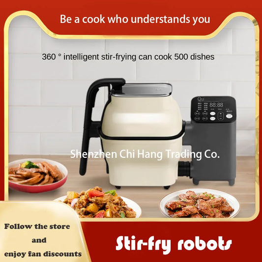 220V Kitchen Electric Cooking Robot Multi Function Auto Chinese Food Making Home Intelligent Frying Pan Stir-Frying Pot Machine