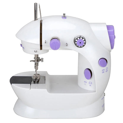 Household Sewing Machine Portable Electric Sewing Machines with Light and Speed Control for Beginner DIY Home Sewing Accessories